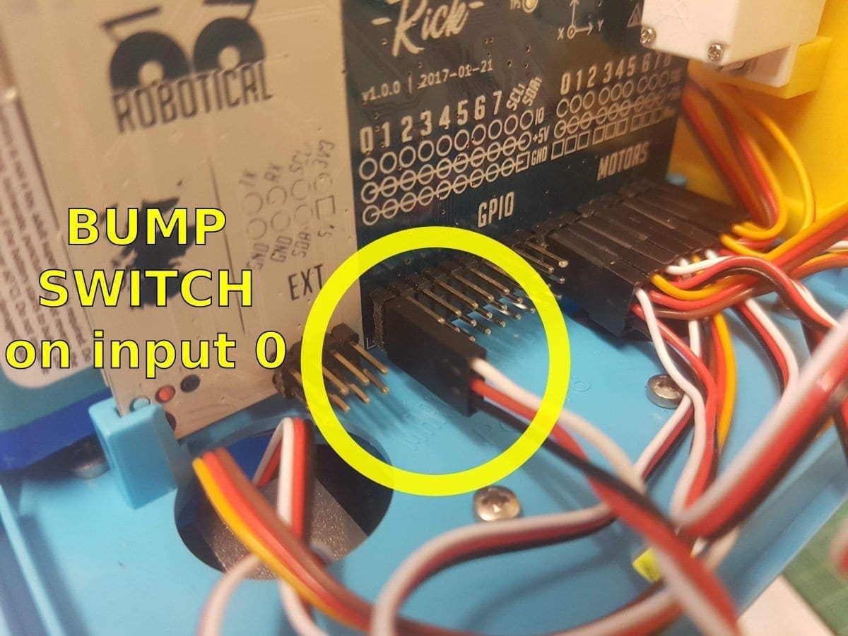 Bump Switch Connected to Input 0